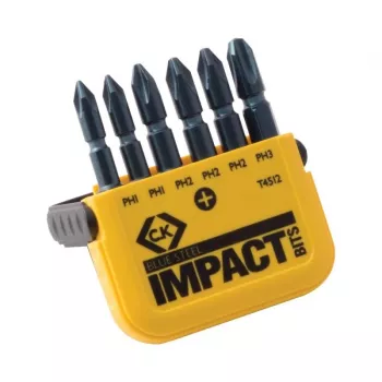 C.K Tools T4512 6-delige Phillips torsiecontrole-schroefbitset