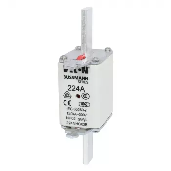Eaton 100NHG02B NH-zekering D02 100 A 500 V gG met mechanische indicator, 3-pack