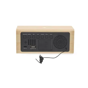 Nedis digitale radiowekker hout
