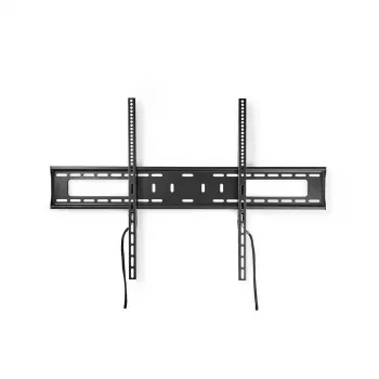 Nedis vaste tv-muursteun voor 60-100 inch schermen, max. 75 kg, VESA 200x200 tot 800x400, zwart