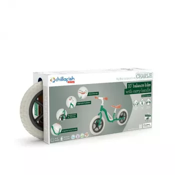 Chillafish Charlie 10 loopfiets, Forest Green, 1,5-4 jaar