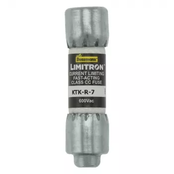 Eaton KTK-R-7 Class CC snelle zekering, 7 A, 600 V AC, 200 kA uitschakelvermogen, 10-pack