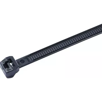 HellermannTyton OS-serie kabelbinder met buitenvertanding T30ROS-HS-BK-C1, 145 x 3,4 mm, zwart, 100 stuks 118-04800