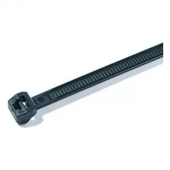 HellermannTyton OS-serie kabelbinder met buitenvertanding T30ROS-HS-BK-C1, 145 x 3,4 mm, zwart, 100 stuks 118-04800