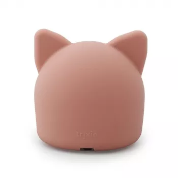 Trixie Baby nachtlampje kat - oplaadbare LED-siliconenlamp met tiptoets, warmwit & 7 kleurwisselingen