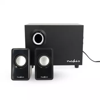 Nedis CSPR10021BK 2.1 pc-luidsprekerset, 33 W, USB-gevoed, zwart