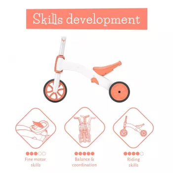 Chillafish Bunzi 2-in-1 loopfiets en driewieler, Flamingo Pink, 1-3 jaar