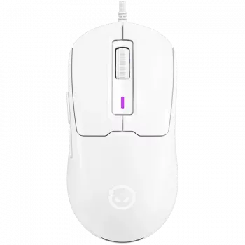 LORGAR MSA10R Bedrade gamingmuis, PixArt 3311, 6 programmeerbare knoppen, wit (LRG-MSA10R-WH)