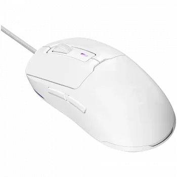 LORGAR MSA10R Bedrade gamingmuis, PixArt 3311, 6 programmeerbare knoppen, wit (LRG-MSA10R-WH)