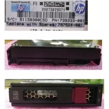 HPE Midline 1TB SATA 6Gb/s 3,5 inch LFF Low Profile interne harde schijf voor Apollo 4510 Gen9