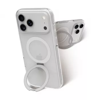 dbramante1928 Iceland Ultra D3O MagSafe Hoesje met standaard voor iPhone 18 Pro Max / 17 Pro Max, transparant