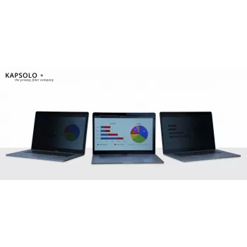 KAPSOLO 2-weg afneembare privacyfilter voor DELL XPS 13 (9310) 2-in-1, 13,4 inch, 16:10, anti-glare, touch-compatibel KAP12716