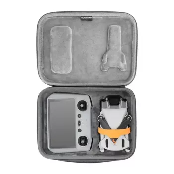Sunnylife tas voor DJI Mini 3 / Mini 3 Pro – grijze draagbare transporttas met individuele vakken