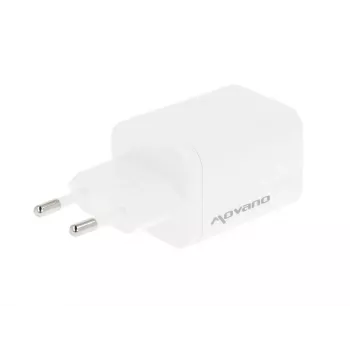 MOVANO GaN 65W 2x USB-C PD + USB-A oplader (wit)