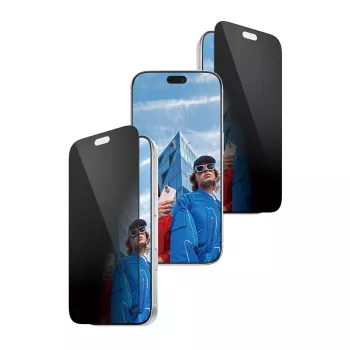PanzerGlass 2-way privacy-screenprotector Ultra-Wide Fit met EasyAligner voor Apple iPhone 18 Pro