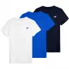 4F M4479 heren T-shirt, wit/blauw/marineblauw, 2XL (4FWSS26TTSHM4479)