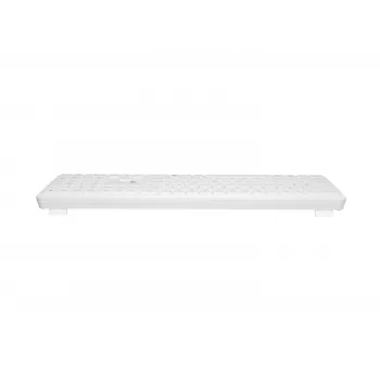 NATEC Tang US draadloos Bluetooth + 2,4 GHz Silent Slim toetsenbord, wit