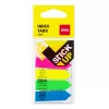 DELI Stick Up indexvlaggetjes PP 50x12 mm 100 vel geassorteerde kleuren (D338199)
