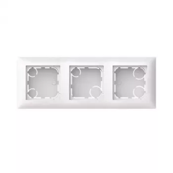 ABB Busch-balance SI opbouwbehuizing, 3-voudig, plat design, studiowit 2TKA00005516