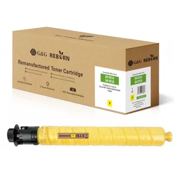 G&G compatibele gele tonercartridge voor Ricoh 841818 - hoge capaciteit 18.000 pagina's GR-R841818
