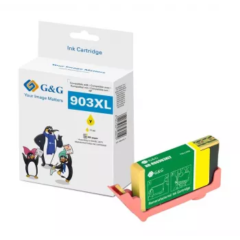G&G compatibele HP 903XL gele inktcartridge (T6M11AE, 18846)