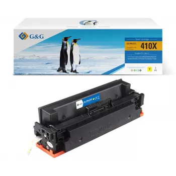 G&G XL tonercartridge compatibel met HP 410X/CF412X, geel, 5.000 pagina's (14354)