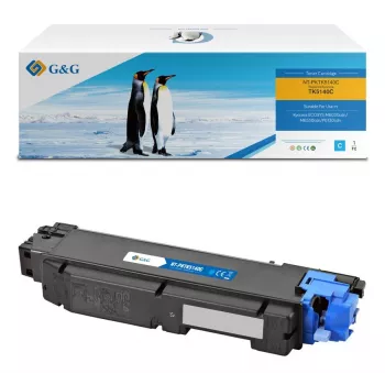 G&G compatibele tonercartridge voor Kyocera TK-5140C cyaan (17185)