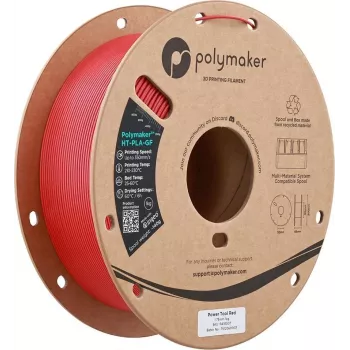 Polymaker HT-PLA-GF 1,75mm Power Tool Red 1kg - hogetemperatuur glasvezelversterkt PLA-filament