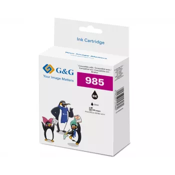 G&G compatibele inktpatroon Brother LC-985BK zwart (18821)
