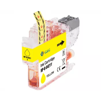 G&G compatibele inktcartridge Brother LC421Y geel (200 pagina's) 20562