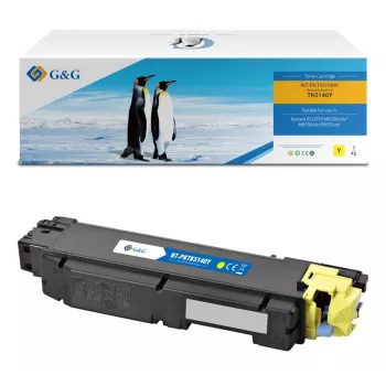 G&G compatibele tonercartridge voor Kyocera TK-5140Y (geel, 5.000 pagina's) 17187