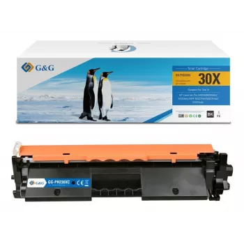 G&G XL tonercartridge vervanging voor HP 30X/CF230X met originele chip (15306)