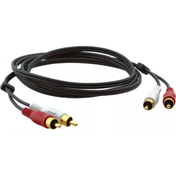 Kramer C-2RAM/2RAM-10 coaxiale audiokabel RCA-stekker naar RCA-stekker 3,0 m zwart 95-0202010