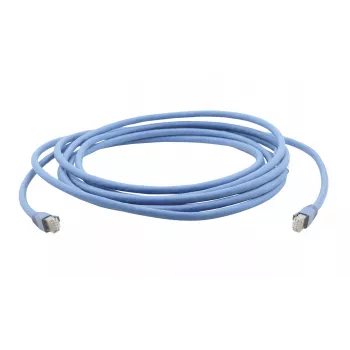 Kramer C-UNIKAT serie C-UNIKat-2 netwerkkabel RJ-45 stekker naar RJ-45 stekker 61 cm U/FTP CAT 6a afgeschermd halogeenvrij snagless robuust blauw RAL 5012 99-3460002