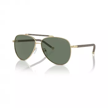 Michael Kors dameszonnebril MK1146-10143H lichtgoud vlinder cat-eye bruin verloop 59mm
