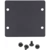 Kramer W-2BLANK zwarte front-blindplaat voor wandplaten (2 uitsparingen) 85-00705090