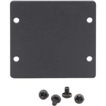 Kramer W-2BLANK zwarte front-blindplaat voor wandplaten (2 uitsparingen) 85-00705090