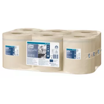Tork Reflex Advanced M4 centrefeed poets papierrollen, 2-laags, naturel, 429 vel, 6 rollen 473481