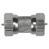 Axing CFA00400 F-type coaxiale koppeling, 100-pack, vernikkeld messing, 75 Ohm, 0-2400 MHz