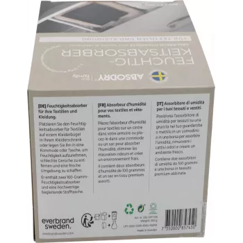 Absodry Duo Family vochtabsorber voor kleding en textiel, 2x 100 g (220-dft-e8)