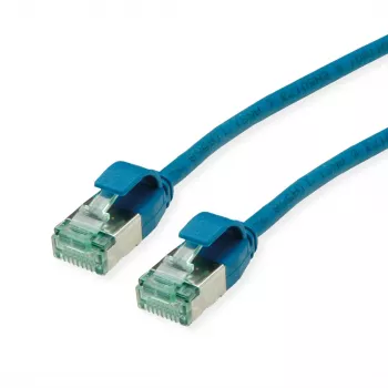 ROLINE RM U/FTP Patchkabel Cat.6A/Class EA SLIM Blauw 0,3m - FTP 21.45.3341