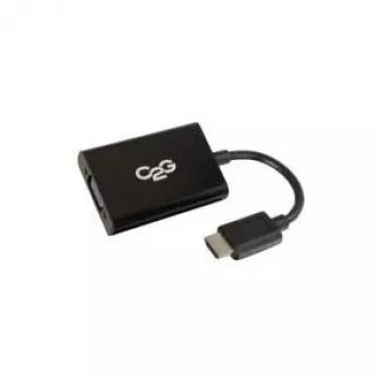 C2G HDMI-naar-VGA-dongle met stroomvoorziening en 3,5-mm-audio 80501