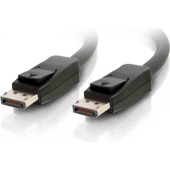 C2G 10,0 m DisplayPort-kabel met vergrendeling, stekker-stekker, 4K 60Hz, zwart 84405