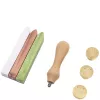Artoz zegelwax-set lichtroze lichtgroen koper (137605-21)