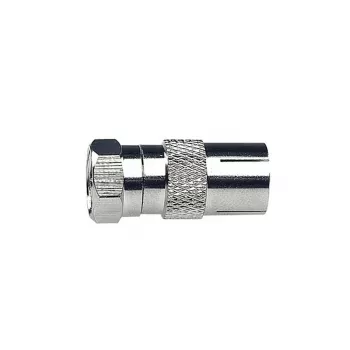AXING CFA100 adapter IEC bus naar F stekker 75 ohm CFA00100