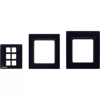 Kramer Electronics RC-206/RC-306 EU paneelset 80/86 (B) – zwart frame- en frontpaneelset voor EU-versie van de RC-206/RC-306 30-00020599