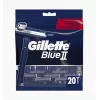 Gillette Blue II wegwerpscheermesjes voor heren, 20 stuks, tweelingbladen met Lubrastrip 7702018466757