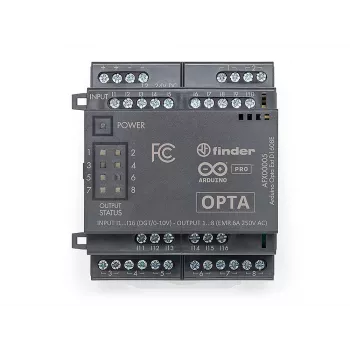 Arduino Pro Opta Ext D1608E uitbreidingsmodule, 16 programmeerbare spanningingangen, 8 elektromechanische relais 250 V AC 6 A (AFX00005)