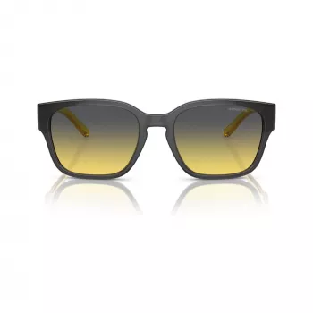 Arnette AN4325-27862Q unisex vierkante zonnebril, grijs montuur, grijze polycarbonaatglazen, 54-19-145 mm