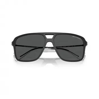 Armani Exchange heren AX4150SU zonnebril, zwart montuur, grijze glazen, 59/15/145 mm AX4150SU80588